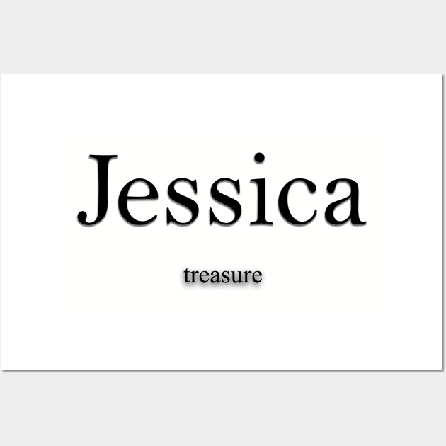 Jessica Name meaning Wall Art by Demonic cute cat